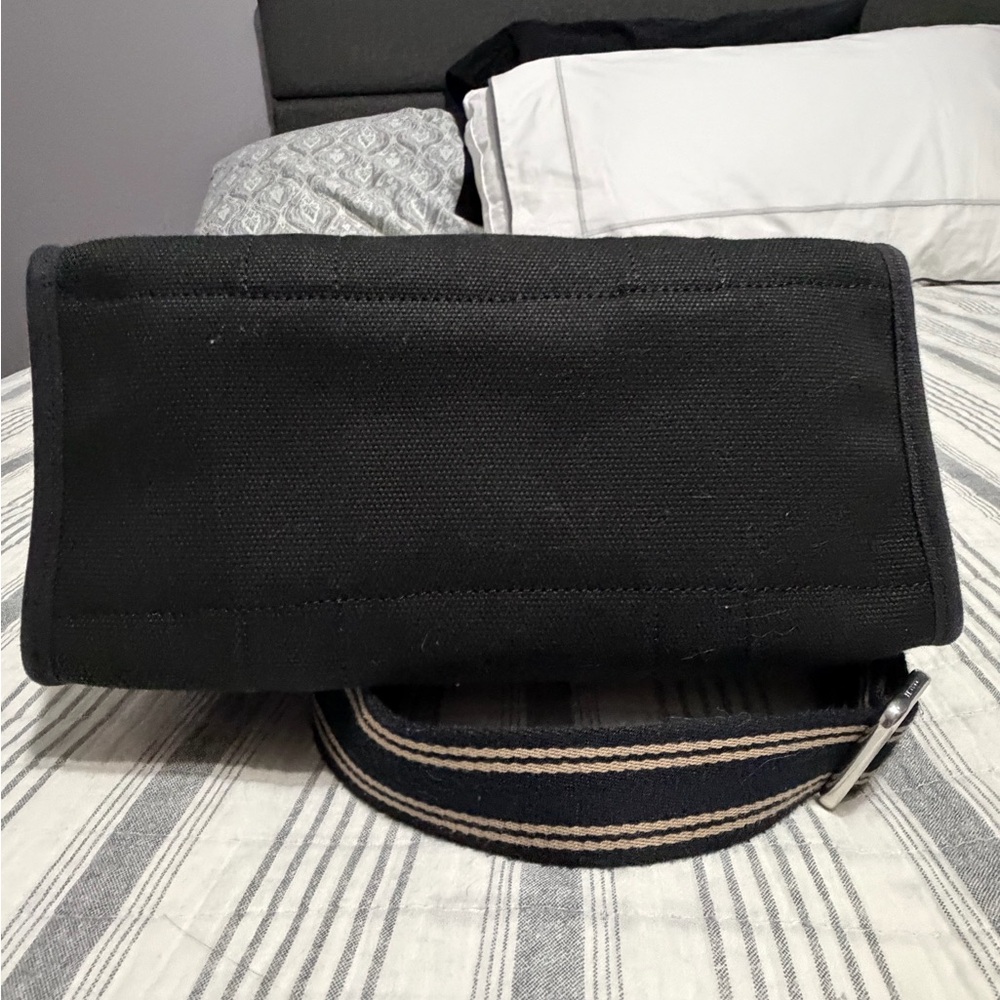 Coach Black and Tan Canvas Tote - Picture 4 of 5